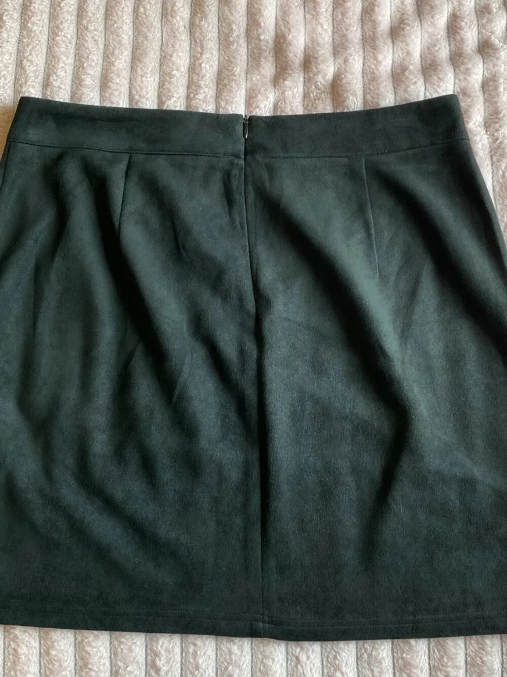 New Mangopop Black Seude Skirt